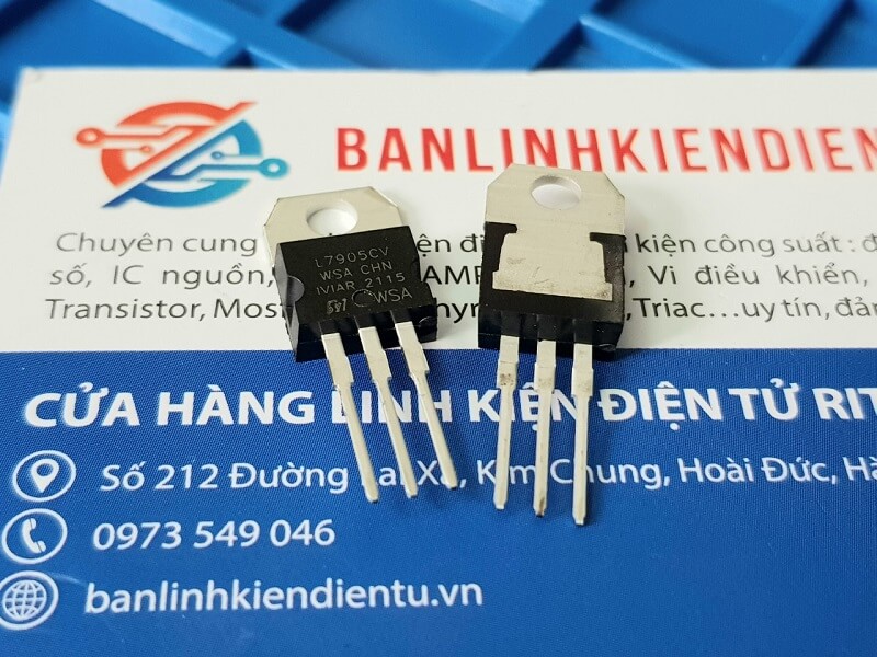 L7905CV, L7905, 7905 TO-220 IC nguồn ổn áp -5V