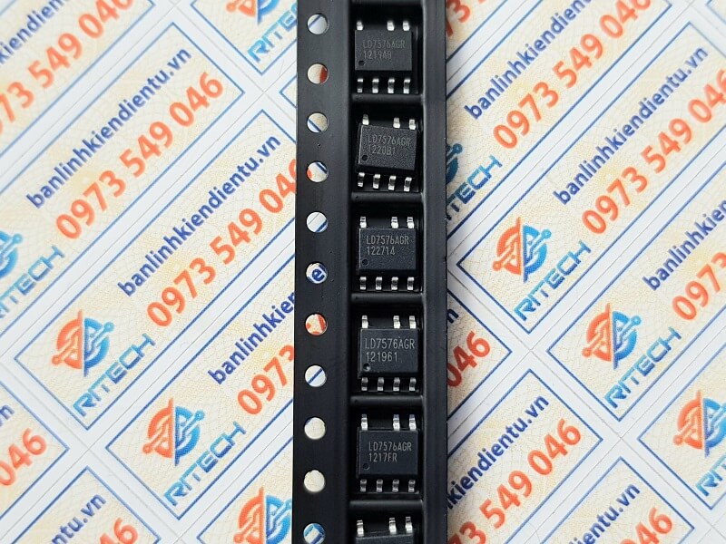 Alternative view of LD7576AGR LD7576A LD7576 IC điều khiển PWM SOP-7