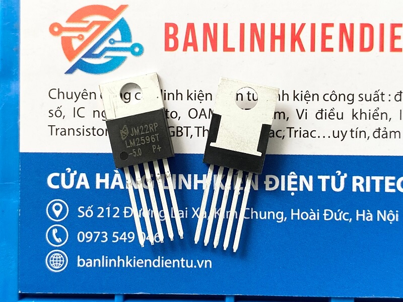 Alternative view of LM2596T-5.0, LM2596 IC Buck 3A 5V TO-220