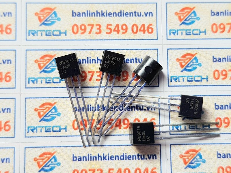 Alternative view of LM35, LM35D, LM35DZ, LM35CZ Cảm biến nhiệt độ TO-92