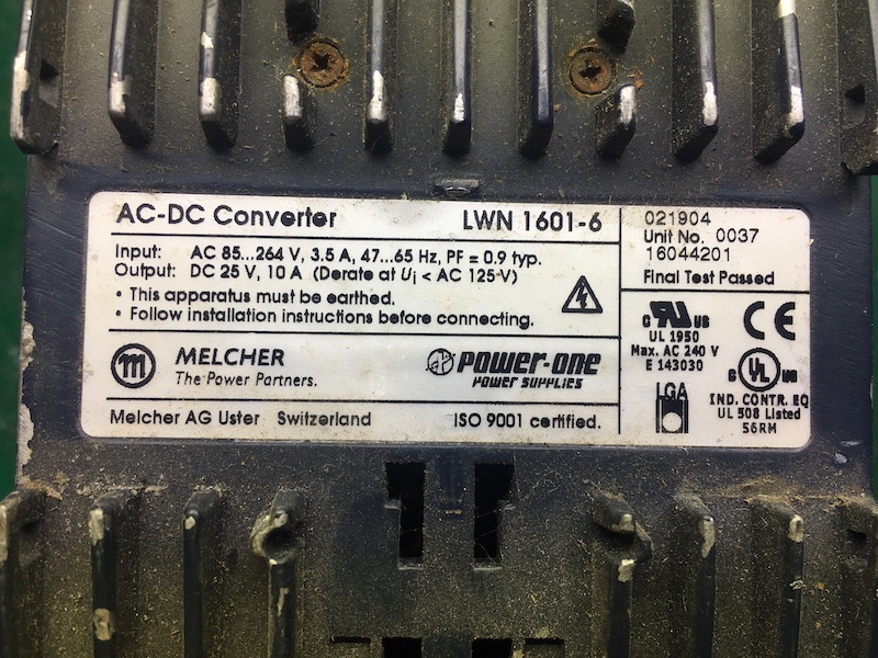 Alternative view of Bộ nguồn DC Melcher LWN-1601-6 ra DC 24V 10A vào AC 85V tới 264V