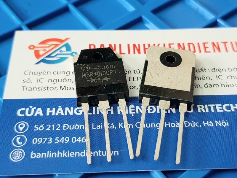 Alternative view of Diode Schottky MBR40100PT TO-247 40A 100V