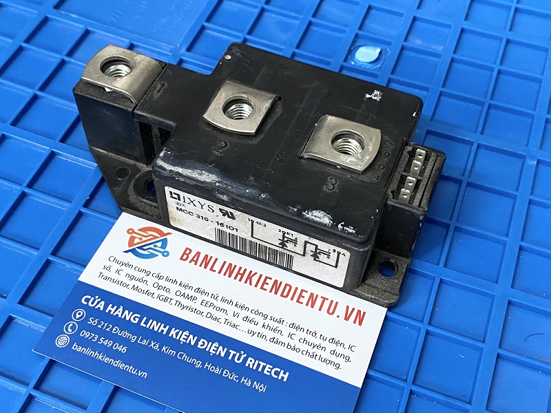 Alternative view of MCC310-16IO1 Module Thyristor 2x1600V 320A (tháo máy)