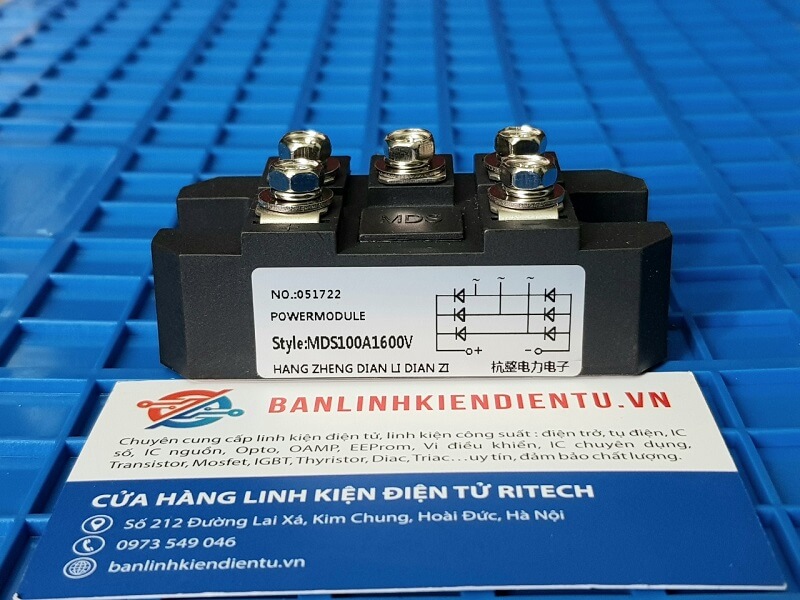 MDS100A1600V Chỉnh lưu cầu 3 pha 100A 1600V
