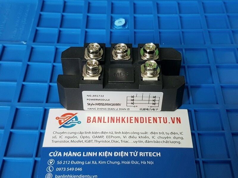 Alternative view of MDS100A1600V Chỉnh lưu cầu 3 pha 100A 1600V