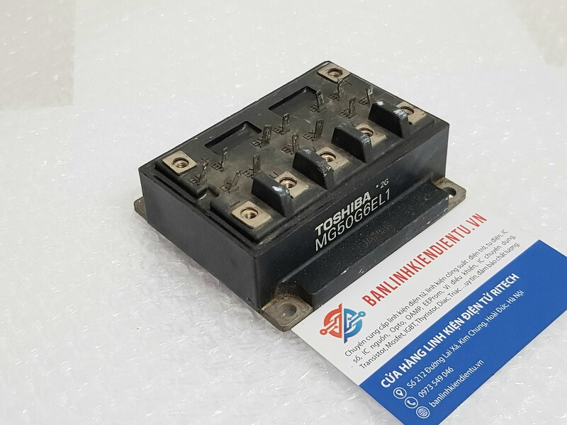 Alternative view of MG50G6EL1 Toshiba BJT Power Transistor Module 450V-50A Tháo Máy