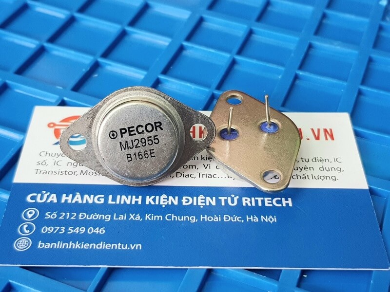 Alternative view of MJ2955 Transistor PNP 15A 60V TO-3 (hàng chính hãng)
