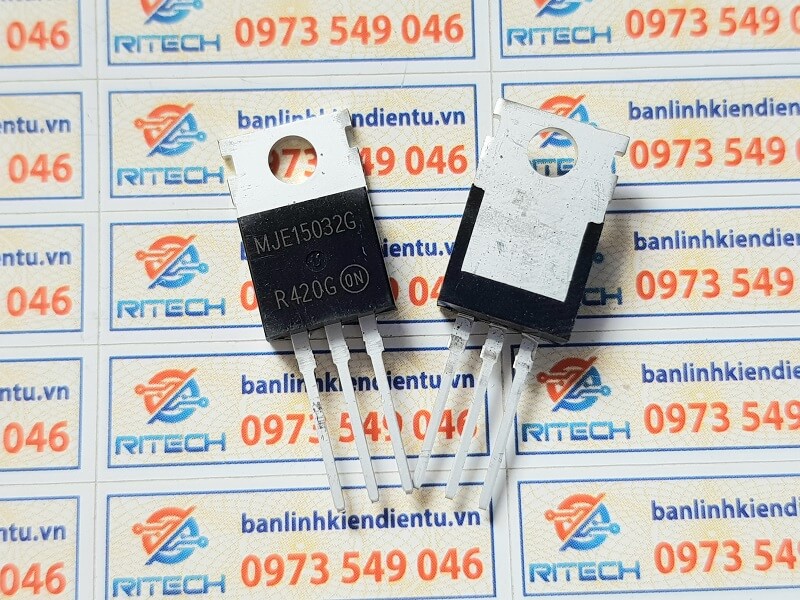 Alternative view of MJE15032G, MJE15032 Transistor NPN 250V/8A TO-220