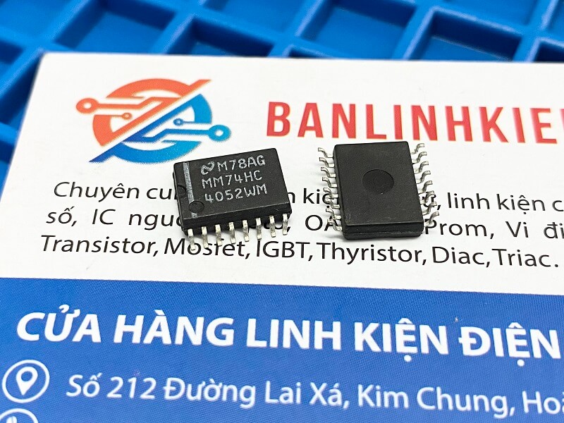 IC MM74HC4052WM MM74HC4052 SOP-16 - Ảnh 2