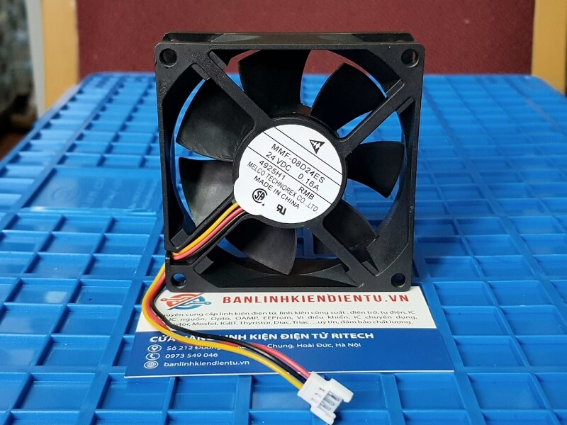 Quạt tản nhiệt MELCO MMF-08D24ES 24V 0.16A 80x80x25mm