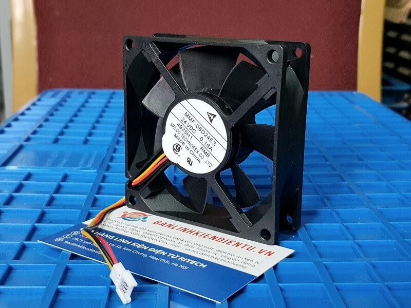 Alternative view of Quạt tản nhiệt MELCO MMF-08D24ES 24V 0.16A 80x80x25mm