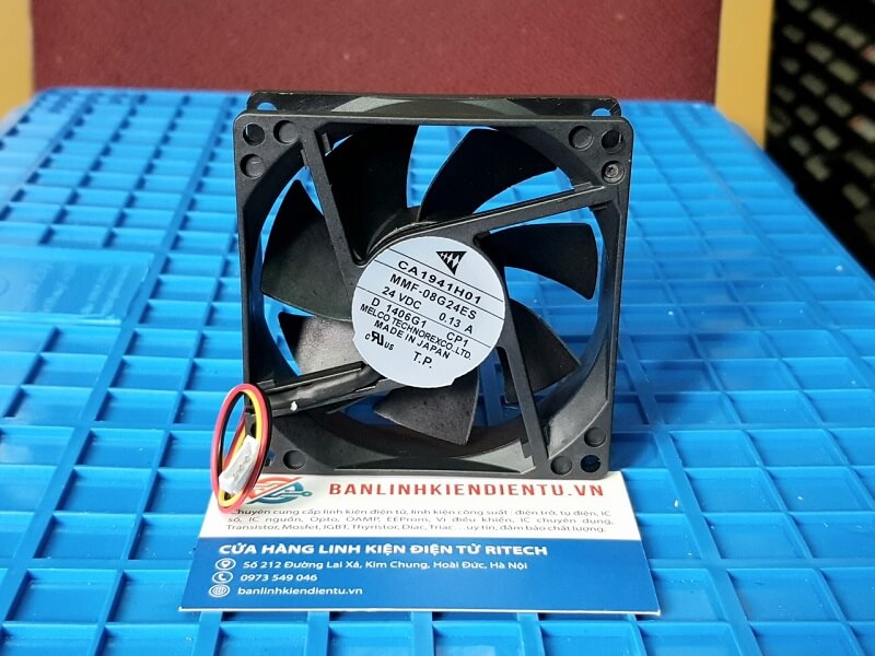 MMF-08G24ES CA1941H01 Quạt Mitsubishi 24VDC/0.13A Kích Thước 80*80*25mm