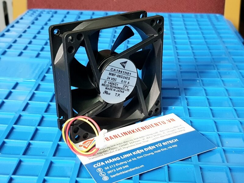 Alternative view of MMF-08G24ES CA1941H01 Quạt Mitsubishi 24VDC/0.13A Kích Thước 80*80*25mm