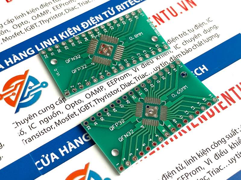 Mạch chuyển đổi QFN32 QFP32 sang DIP32