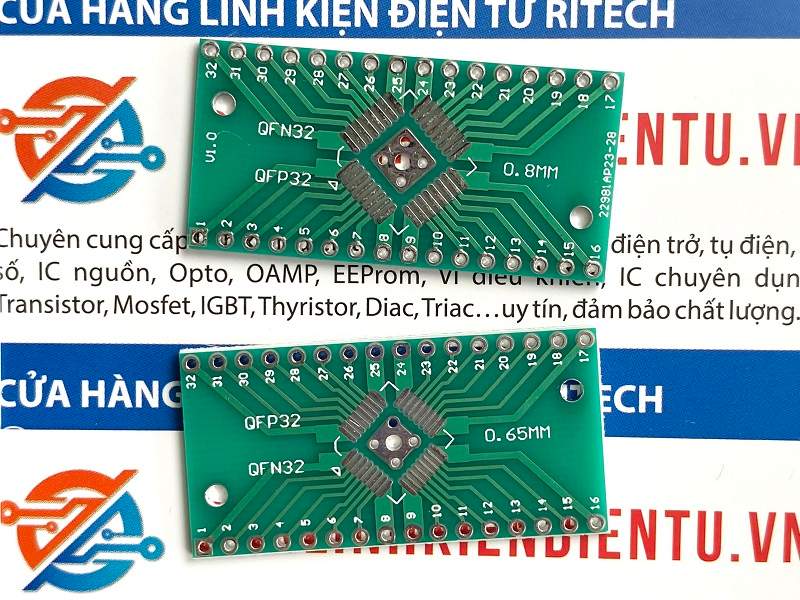 Mạch chuyển đổi QFN32 QFP32 sang DIP32