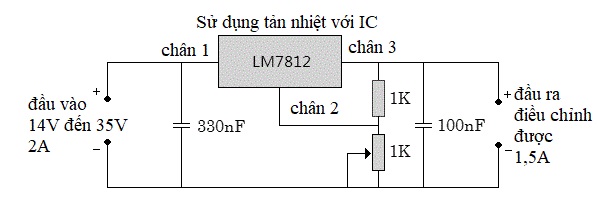 Mạch điều chỉnh nguồn 7812
