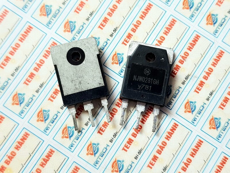NJW0281GH Transistor NPN 15A/250V/150W TO-3P Tháo Máy - Ảnh 2