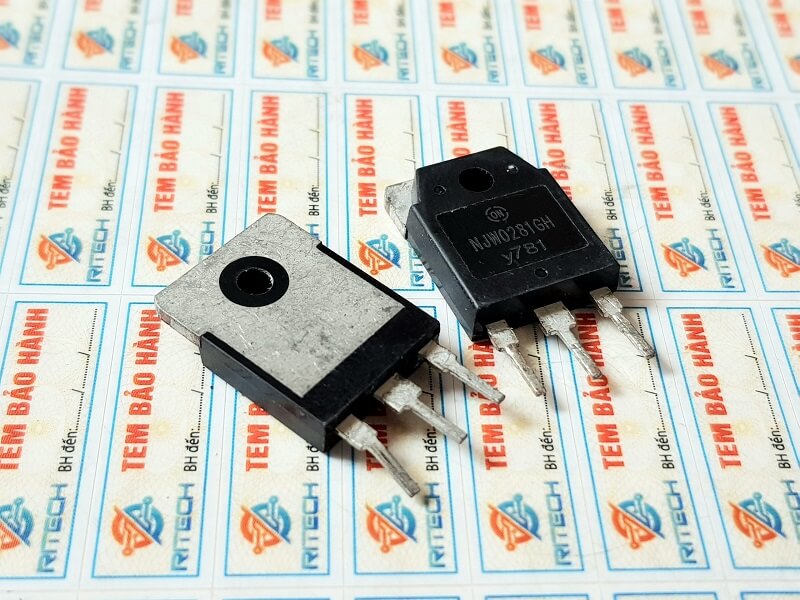 NJW0281GH Transistor NPN 15A/250V/150W TO-3P Tháo Máy