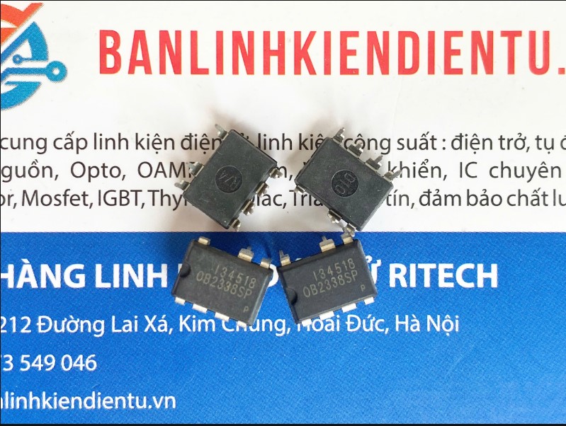 Alternative view of OB2338SP, OB2338 IC nguồn DIP-7