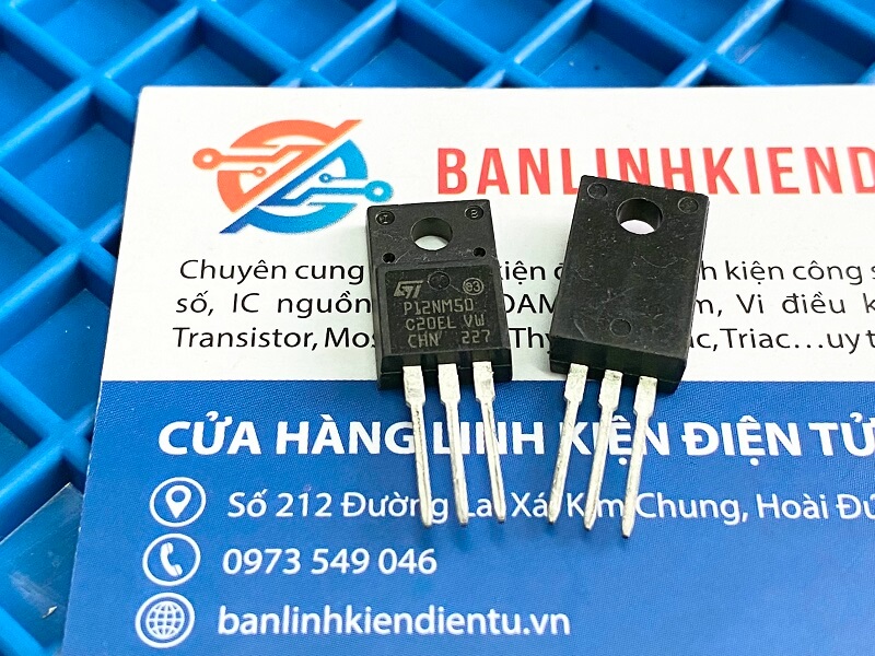 P12NM50, STP12NM50FP, P12NM50FP Mosfet Kênh N 12A 550V TO-220FP - Ảnh 2