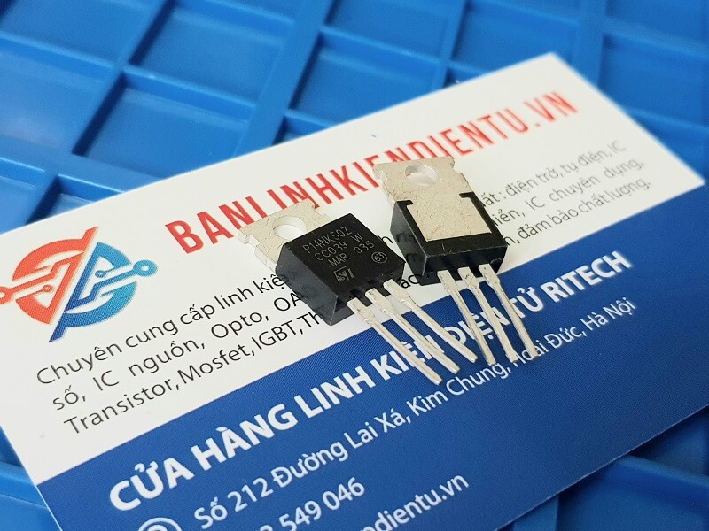 Alternative view of P14NK50Z Mosfet Kênh N 14A 500V TO-220 (Lưng sắt)