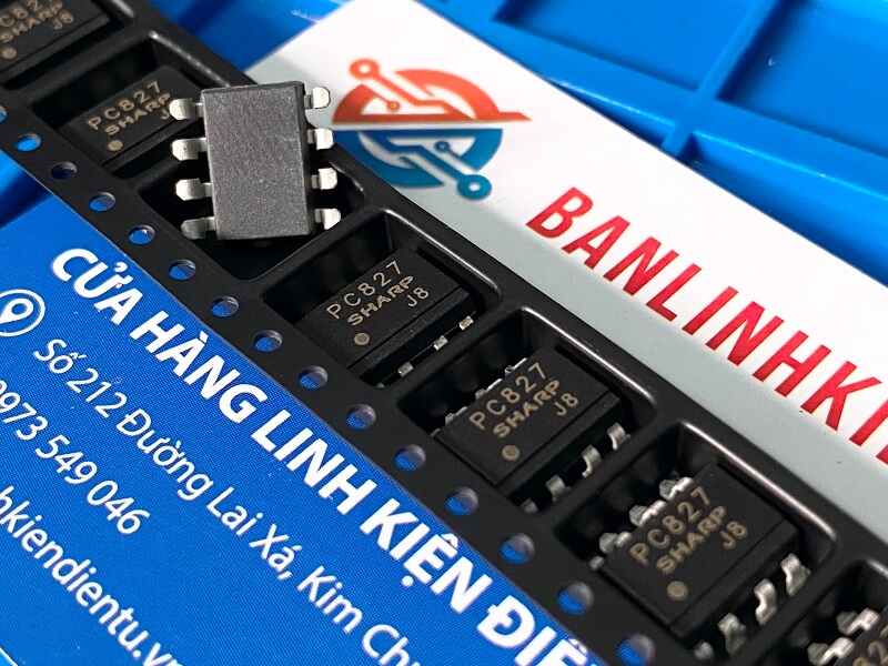 Alternative view of PC827 Opto quang SOP-8