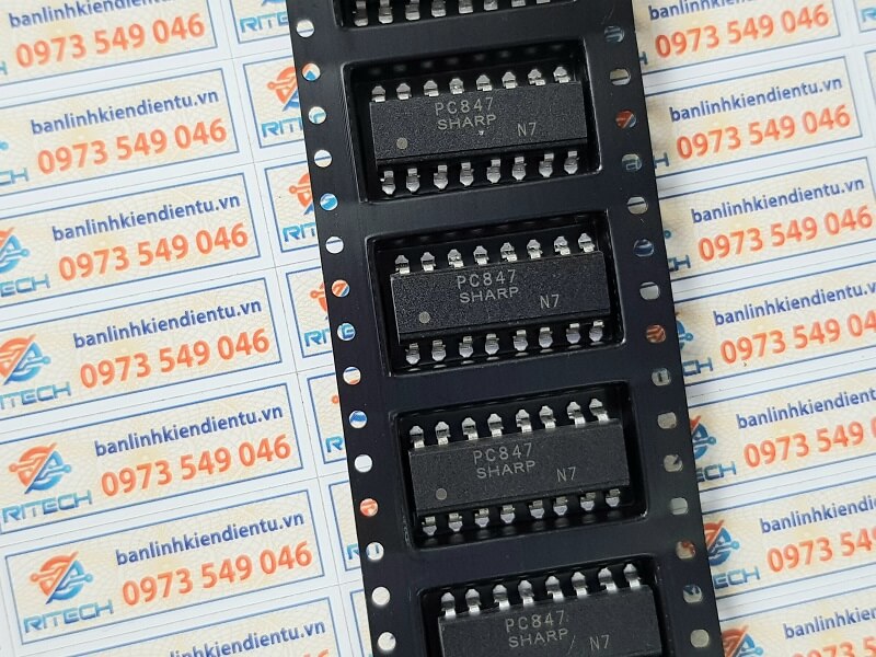 PC847, PC817-4 Opto SOP-16 - Ảnh 2