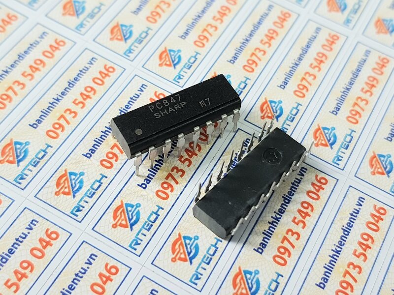 Alternative view of PC847 PC847-4 Opto DIP-16