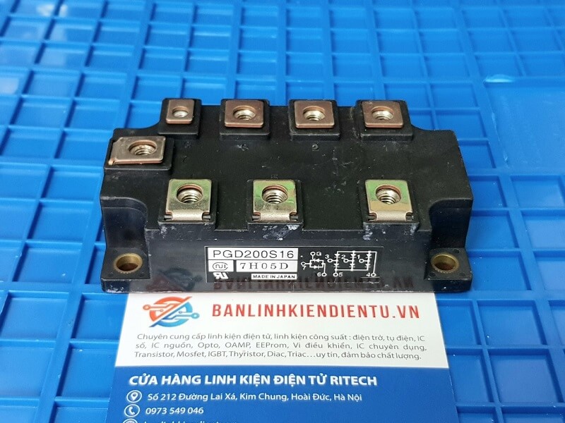 Alternative view of PGD200S16 Diode cầu + Thyristor 200A 1600V (hàng tháo máy)