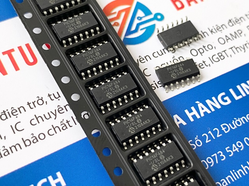 PIC16F684-I/SL IC chuyên dụng SOP-14 - Ảnh 2