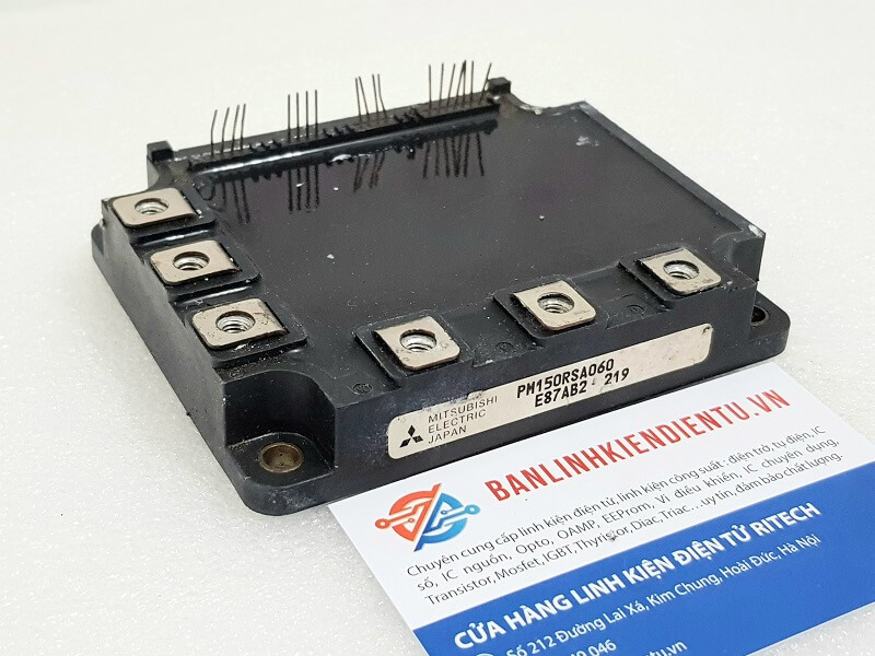 Alternative view of PM150RSA060 Module IGBT MITSUBISHI 150A 600V (tháo máy)