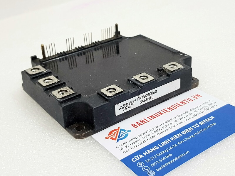 PM75CSD060 Module IGBT MITSUBISHI 75A 600V Tháo máy - Ảnh 2
