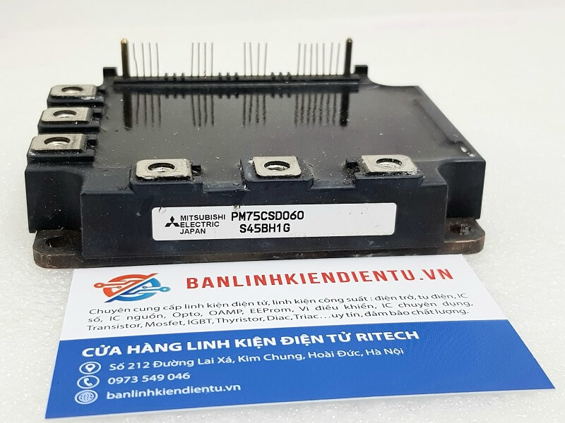 PM75CSD060 Module IGBT MITSUBISHI 75A 600V Tháo máy