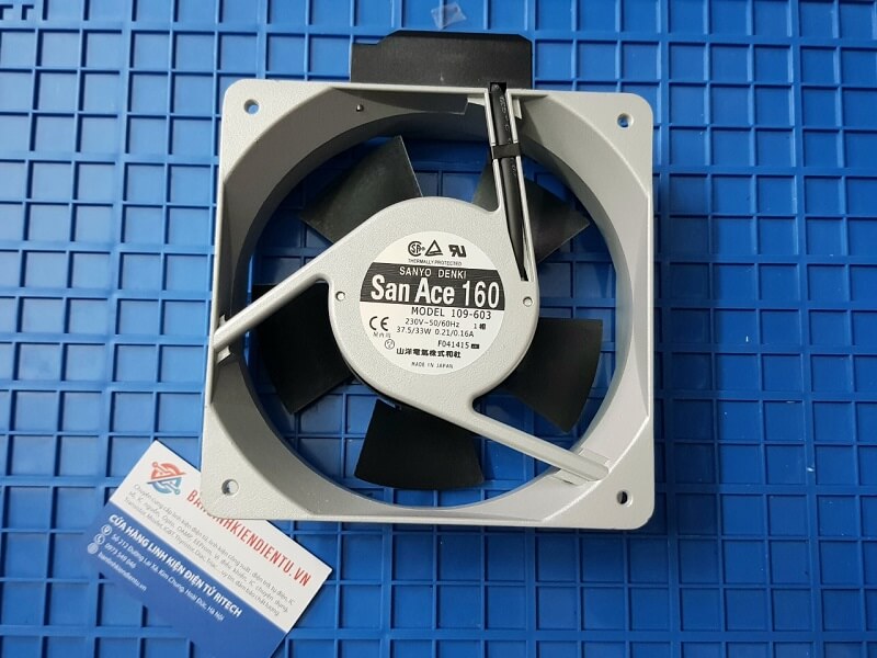 Quạt SANYO DENKI 109-603 điện áp 230V kích thước 160*160*51mm