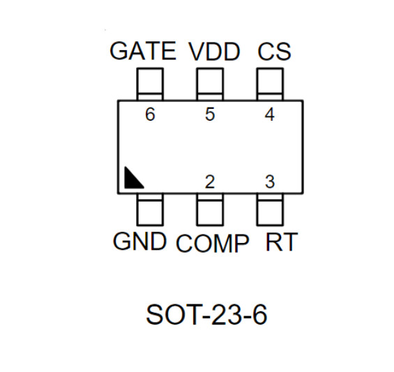IC dao động nguồn SOT23-6 IDP= DP= R7731AGE - Ảnh 2