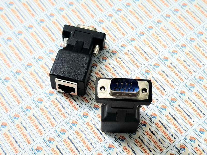 Alternative view of RJ45/RS232 đầu ra cáp mạng 232 dòng RJ45 đực sang DB9 (đầu đực)
