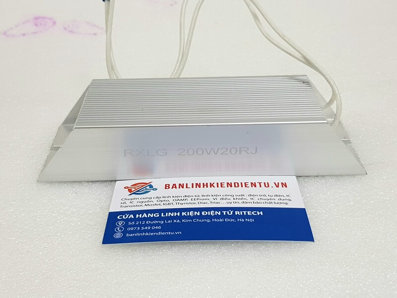 Điện trở công suất RXLG 200W20RJ ( 200W 20RJ ) 165x60x30mm - Ảnh 2