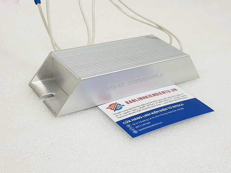 Điện trở công suất RXLG 200W20RJ ( 200W 20RJ ) 165x60x30mm