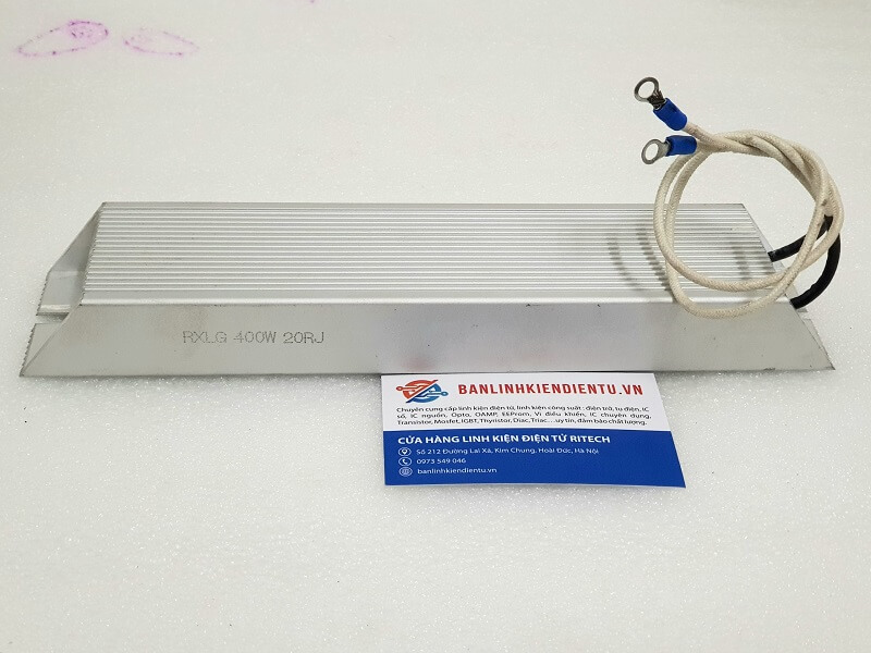 Alternative view of RXLG400W20RJ điện trở nhôm phanh biến tần 400W 20R