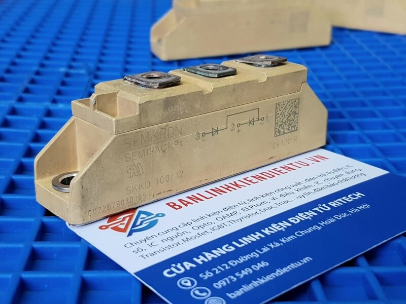 Alternative view of SKKD 100/12 Module Diode 100A 1200V chính hãng SEMIKRON (Tháo máy)