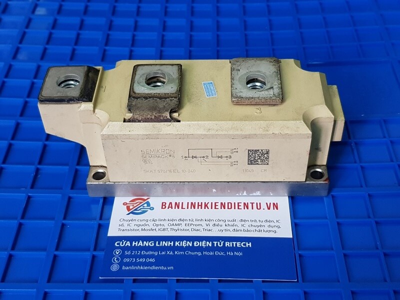 SKKT570/16E, SKKT 570/16E Thyristor Semikron 570A 1600V tháo máy Đức - Ảnh 3