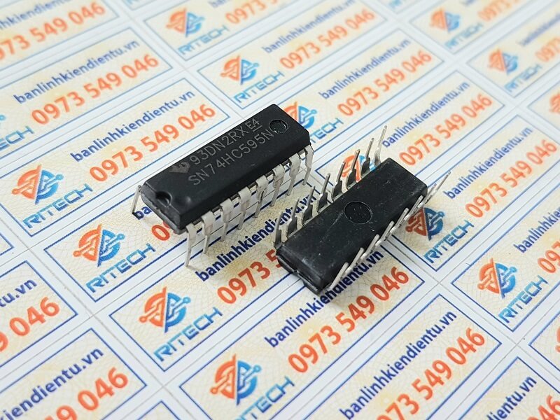 Alternative view of SN74HC595N 74HC595 74595 DIP-16 IC