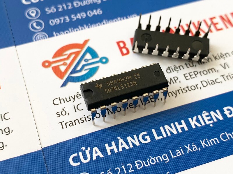 Alternative view of SN74LS123N, 74LS123 IC số DIP-16