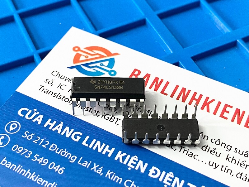 Alternative view of SN74LS138N HD74LS138P 74LS138 IC số DIP-16