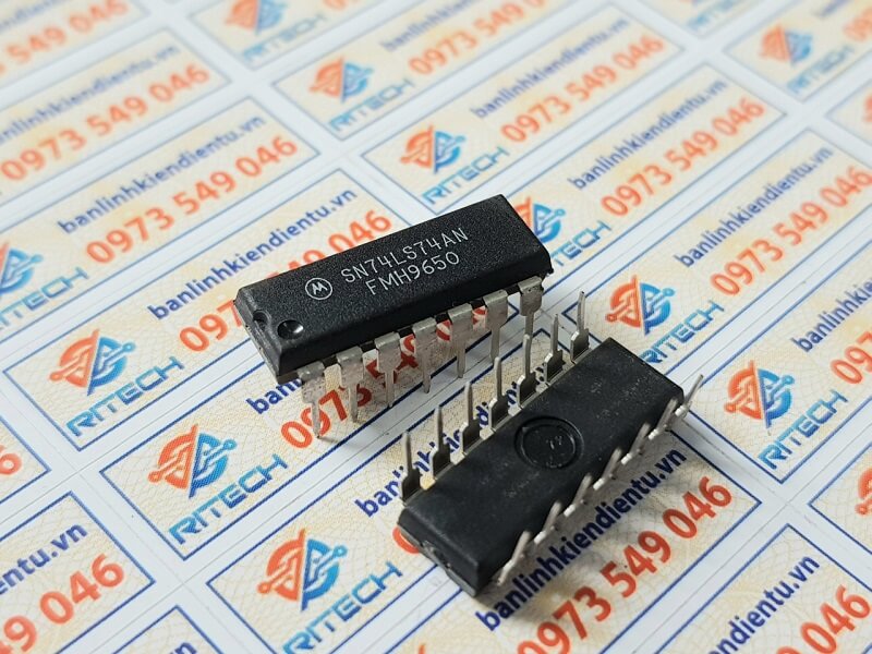 Alternative view of SN74LS74AN, 74LS74 IC số DIP-14