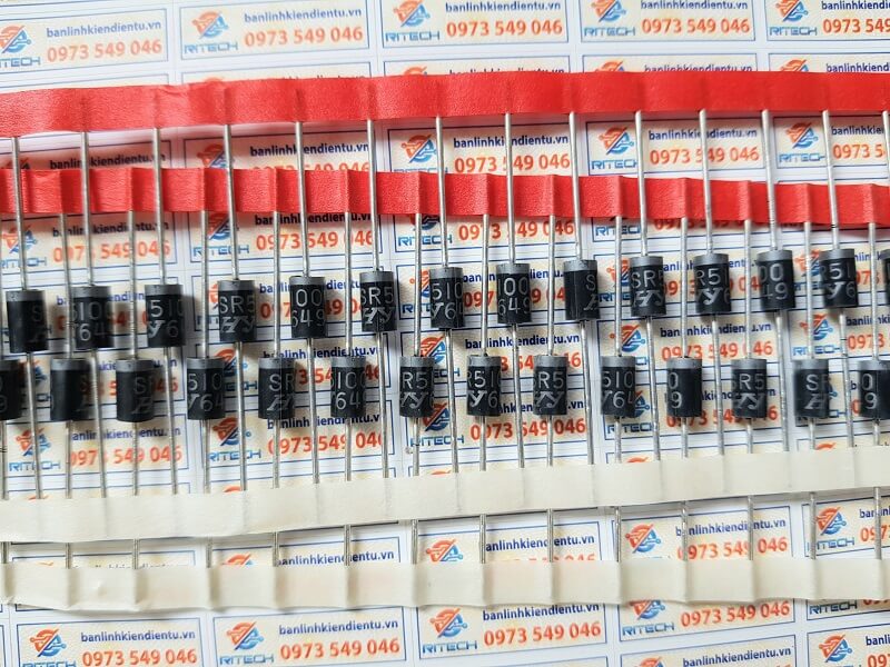 Diode Schottky SR5100 DO-201AD 5A 100V
