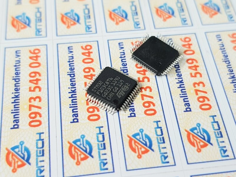 Alternative view of Vi sử lý ARM STM32F103C8T6 32bit của hãng ST nhập khẩu (loại đắt)