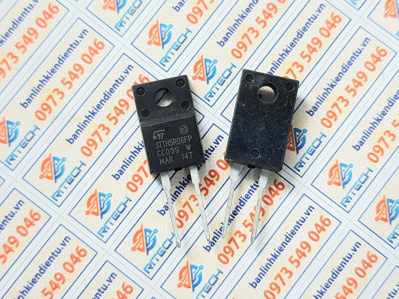 Alternative view of STTH5R06FP Diode Ultrafast 5A/600V TO-220FPAC