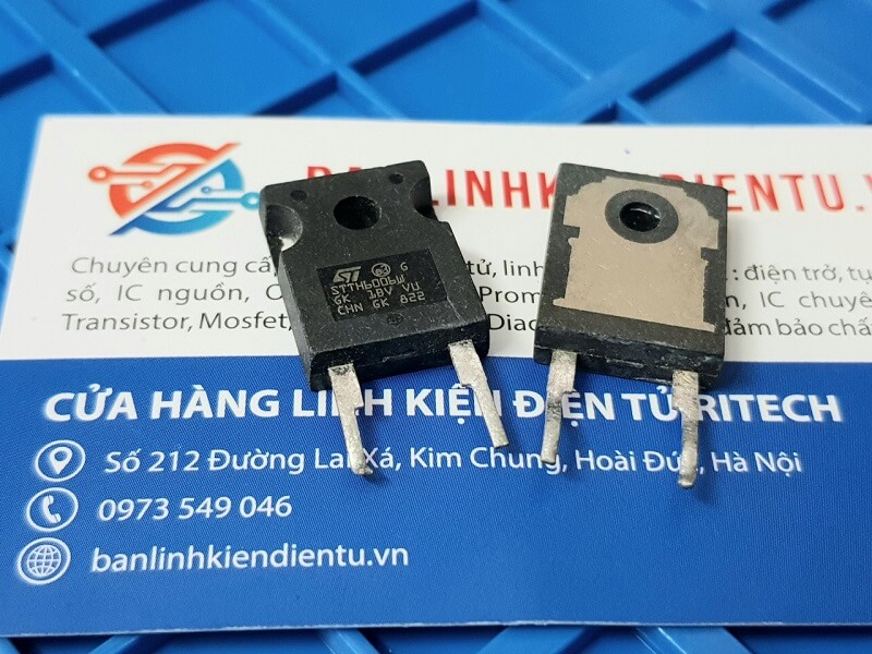 Alternative view of STTH6006W Diode 600V/60A DO-247 (tháo máy)
