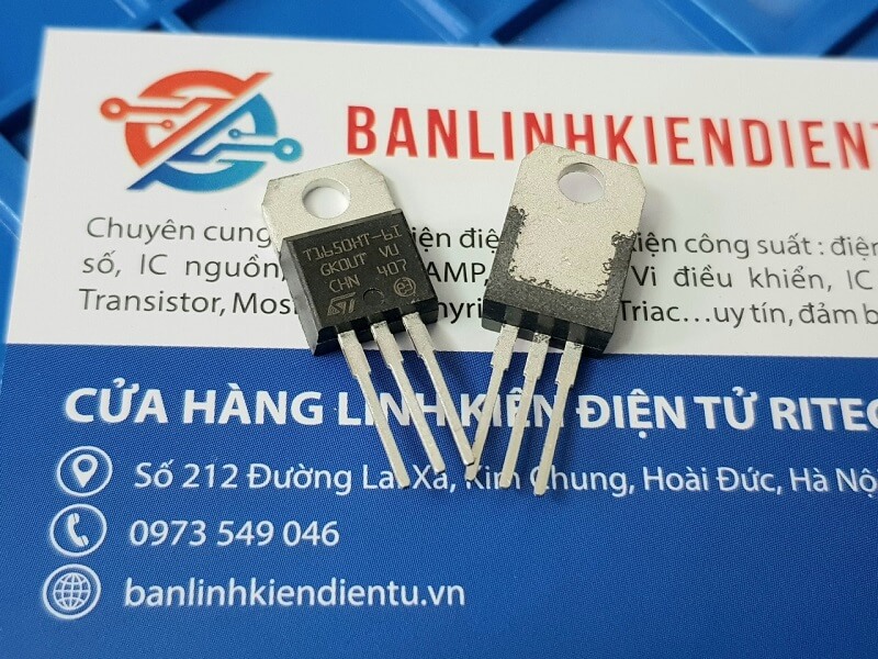 Alternative view of T1650HT-6I T1650H Triac 16A 600V TO-220